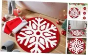 Christmas Bathroom Rugs 24 Inch Red Snowflake Christmas Round Round Snowflakes