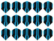 5 Sets Harrows Prime Standard Dart Flights - Ships w/ Tracking - Dual Zone Aqua