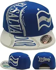 [Basic Cap] El Salvador New Leader Hurricane Country Flag Blue White Era Snapback Hat Cap