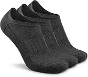 [Busy Socks] No Show Merino Wool Athletic Running Socks for Men Women,Low Cut Thin Soft Sport Wool Socks with Non-Slip Grips