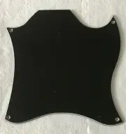 For US Gibson SG Standard Blank Style Guitar Pickguard,3 Ply Black