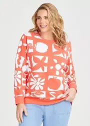 FREE POST NWT TS14+ Taking Shape Tunic Top Sweatshirt 20 RRP $119.99