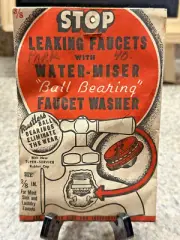 VINTAGE WATER-MISER BALL BEARING WASHERS 3/8" ECONOMY VALVE CO. NEW OLD STOCK