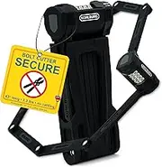 KOHLBURG 110 cm Bicycle Folding Lock - Bolt Cutter Safe Combination Code Lock - Black