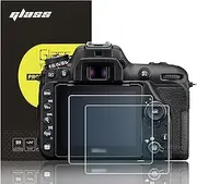 【For D7500】2 Pack Glass Screen Protector Film for Nikon D7500 Camera, 0.3mm Ultra-Thin Tempered Glass, 9H Hardness, 2.5D Round Edges, Anti-Scrach Anti-Fingerprint Anti-Dust