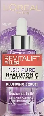 L’OREAL Revitalift Filler 1.5% PURE Hyaluronic+MICRO-EPIDERMIC PLUMP Serum 30ml