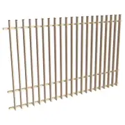 ProtectorAl 1201-2399W x 1500H Primrose Aluminium Radiator Pool Fence Panel with mid rail