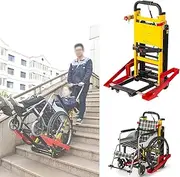 Electric Wheelchair Docking Car, 120W Stair Trolley for Wheelchairs Lightweight Power Wheelchair for Patient or Elderly Stair Climbing Wheelchair