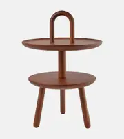 [Cassina] Cassina Réaction Poétique walnut side table by Jaime Hayon