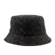 【COACH】CC Logo 滿版標誌棉質丹寧漁夫帽(黑色)