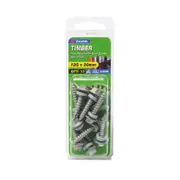 Zenith 12G x 30mm Galvanised Hex Head With Seal Timber Screws - 10 Pack