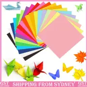 100pcs 20CM Square Colored Origami Folding Paper DIY Crafts Tools Gift 50Colours