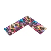 2 Pcs Non-Slip Rug Door Mat Carpet Floor Kitchen Doormat Water Absorption #5