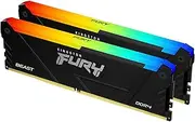 Kingston Fury Desktop Gaming Memory RAM DDR4 3600MT/s 32GB(2x16GB) Fury Beast RGB CL18