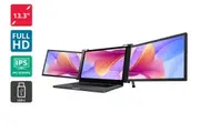 Kogan XPRESSO 13.3" Full HD Pro Dual Screen Tri-Fold Portable Monitor for 14 - 17 Laptops (1920 x 1080)