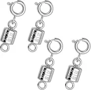 [VToALARD] 925 Sterling Silver Magnetic Necklace Clasps and Closures,Silver Necklace Extender,Bracelet Clasps,Chain Extenders for Necklaces,Necklace Magnetic Clasp
