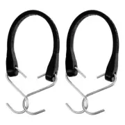 2pcs Heavy Duty Rubber Bungee Cords with Hooks Elastic Tie Down Straps for