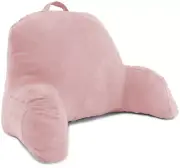 Microsuede Bed Rest - Reading and Bed Rest Lounger - Bed Pillow, Pink