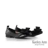 在飛比找遠傳friDay購物優惠-Keeley Ann牛漆皮平底縮口包鞋(黑色33556811