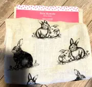 Isaac Mizrahi Country Farmhouse Burlap Bunny Table Runner NWT B9