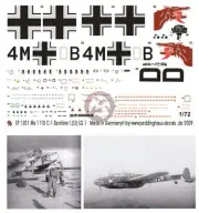 Peddinghaus 1/72 Bf 110 C-1 Zerstorer Aircraft Markings I.(s.J)/LG 1 WWII 1201
