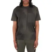 Emporio Armani Logo Patch Pocket Lyocell-Blend T-Shirt, Size X-Large
