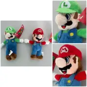 Nintendo Super Mario Plush & Luigi Plush Stuffed Doll Toy Plush Figure 8” 2pcs
