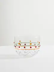 [Dolce & Gabbana] Dolce & Gabbana - Painted Glass Bowl - Multi - One size One size Multi