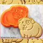 Guinea Pig Cookie Cutter Cute Cavy Pet Fondant Tool Baking Supply Stamp Ceramic