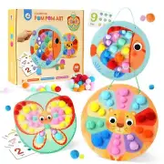 Pom Poms Toddler Crafts for Preschool Learning Activities, Sensory Art Suppli...