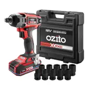 Ozito PXC 18V Brushless 1/2" Impact Wrench Kit PXBWK-2330S