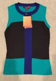 NWT Narciso Rodriguez Design Nation Sleeveless geometric tank/top * Size XS*