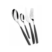 Bugatti Glamour 24pc Cutlery Set - Smoky Black