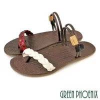 在飛比找ETMall東森購物網優惠-GREEN PHOENIX 女 拖鞋 涼鞋 兩穿 夾腳 套趾