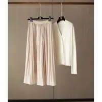 在飛比找ETMall東森購物網優惠-流光溢彩飄逸牛奶絲百褶半身裙