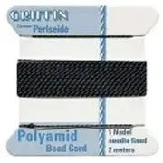 GRIFFIN Carded Nylon (Perlseide Polyamid) Beading Cord Size #4 Pick Color