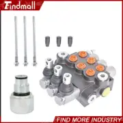 Findmall 3 Spool Hydraulic Directional Control Valve 11GPM +Conversion Plug