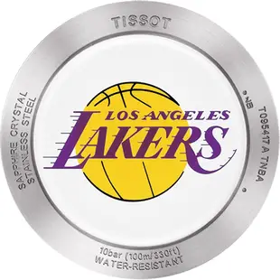 TISSOT 天梭 官方授權 X NBA ：洛杉磯湖人隊特別版腕錶 送禮首選-42mm T0954171703705