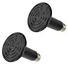 2Pcs Standard E26/E27 Infrared Ceramic Heat Lamp Light Bulb For Pet Reptile