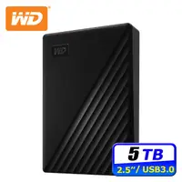 在飛比找PChome24h購物優惠-WD My Passport 5TB 2.5吋行動硬碟-黑(