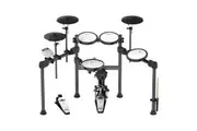 Karrera X23 Electronic Drum Kit with Quiet Mesh Drum Heads, Editable Sound Kits, Kick Pedal and Silicone Kick Drum, USB MIDI and 420 Sounds