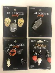 Jewelry/ Charms Halloween - Resale, Bulk (Blue Moon) - 192 Packs
