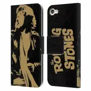 THE ROLLING STONES MICK JAGGER LEATHER BOOK WALLET CASE FOR APPLE iPOD TOUCH MP3