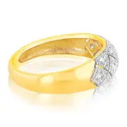 13 Diamond Dress Ring in 9ct Gold, Q