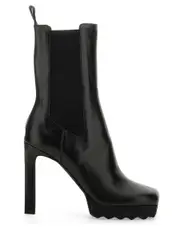 [Off-White] Off-White-Chelsea Boot With Heel-Donna 39