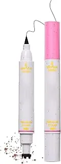 Freckles Pen - Facial Dot Pen - Beauty Water-resistant 2 In 1 Fake Freckles Stamps Eye Liner for Skin Makeup Enhancement Natural Look