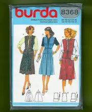 Misses Vintage Skirts and Vests Sewing Pattern (Sizes 12-20) Burda 8368