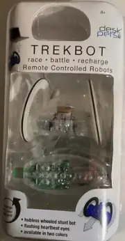TREKBOT Desk-Pet Micro Robotic Racer W/ Remote Control Clear-ROBOT