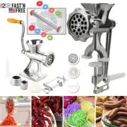 Hand Manual Meat Grinder Mincer Stuffer Sausage Pasta Filler Maker Table Machine