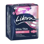 Libra Pad Ultra Thin Super with Wings X 12